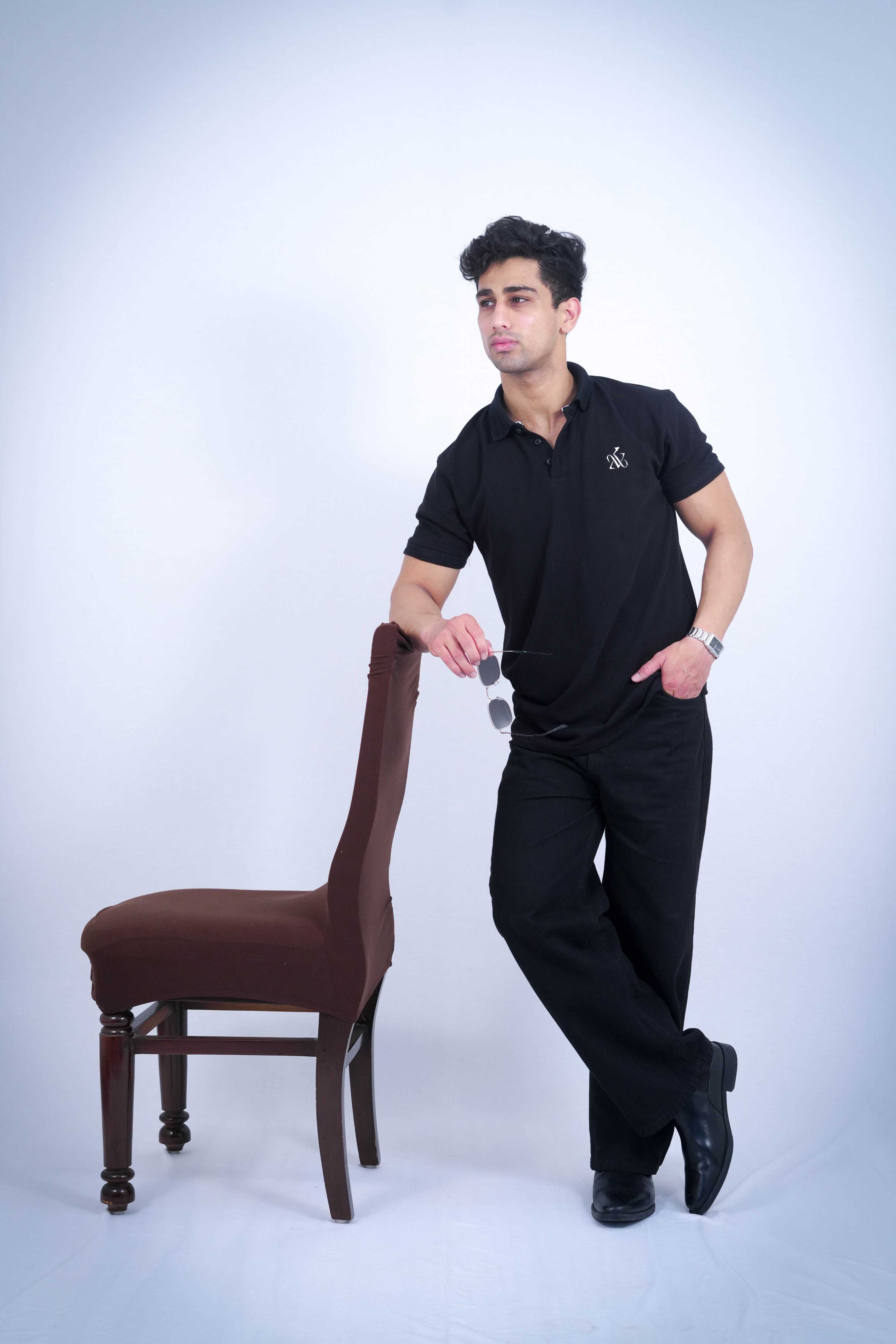 Classic Black Polo T-Shirt